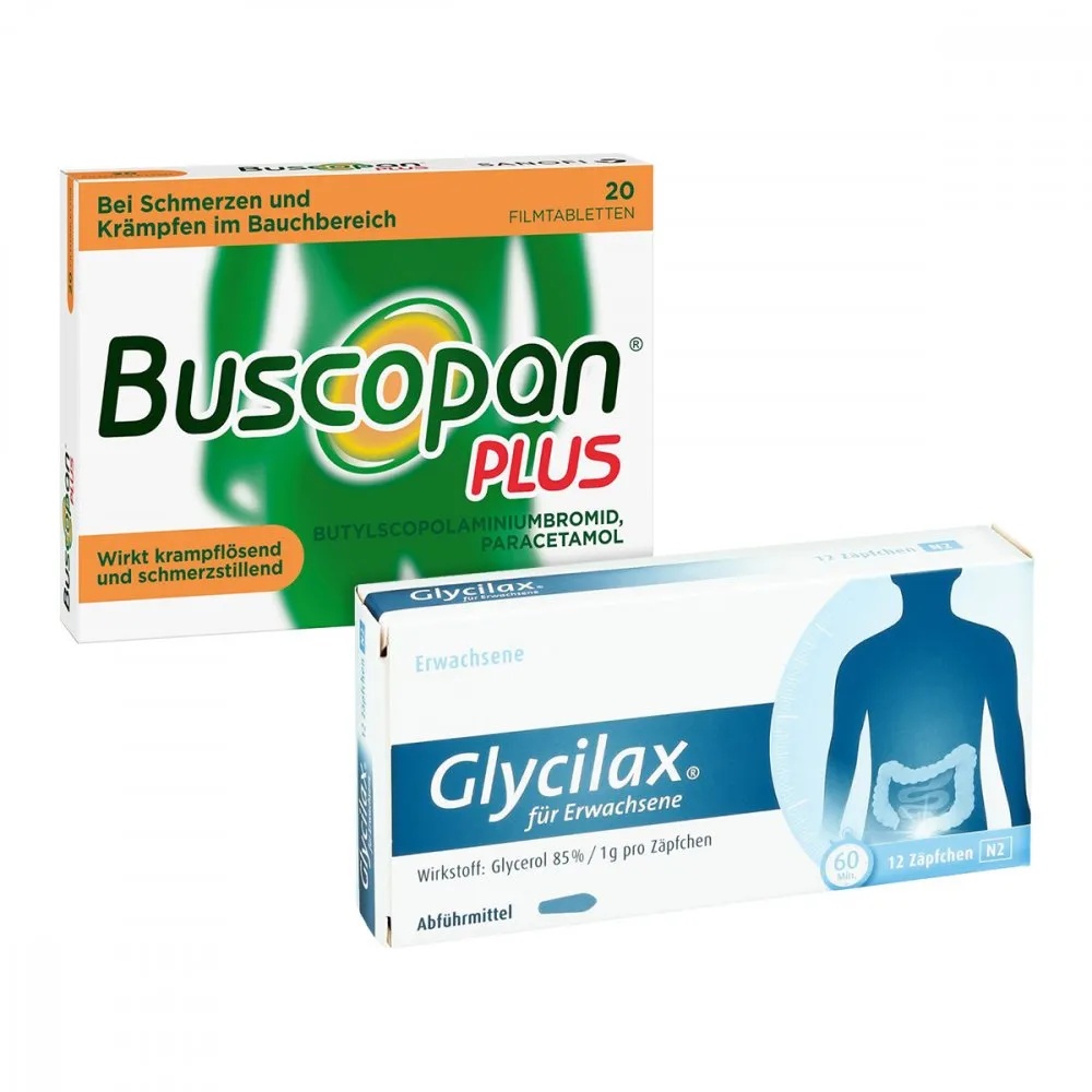 Magen-Darm-Set Glycilax und Buscopan Plus