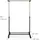 Relaxdays Kleiderständer höhenverstellbar 90–158 cm Schwarz/Silber