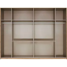 Rauch Drehtürenschrank RAUCH "Kleiderschrank Schrank Garderobe Garderobenschrank MAINZ", grau (graumetallic), B:271cm H:210cm T:54cm, Holzwerkstoff, Schränke, Drehtürenschrank, grifflose Front, Außentüren mit Push-to-Open Funktion MADE IN GERMANY, Topseller