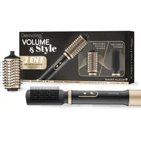 Saint Algue Demeliss Saint Alge – 2-in-1-Haarbürste für Volumen & Stil – zum Trocknen & Frisieren, für alle Haartypen – 2 austauschbare Köpfe – Keramikbeschichtung – 3 Temperaturen