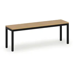 Umkleidebank, Sitzfläche - Laminat, Länge 1200 mm, Buche