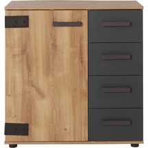 WIMEX Kombikommode 81 x 83 x 41 cm Beige / Grau