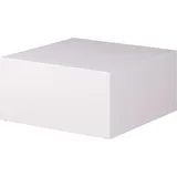 FineBuy Couchtisch MONOBLOC Holztisch Weiß 60 cm Wohnzimmertisch Sofatisch Tisch