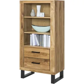 Home Affaire Vitrine 67,5 x 40 x 140 cm Braun