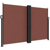 furnicato Seitenmarkise 160 x 600 cm Braun Polyester