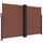 furnicato Seitenmarkise 160 x 600 cm Braun Polyester