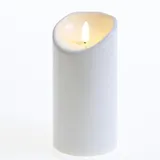 MARELIDA LED Kerze für Außen Terrasse Balkon Garten 3D Flamme - Kunststoff - flackernde Flamme - H: 15cm