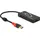 DeLock 62899 USB-Hub USB3.1 TypA 3X USB3.0 TypA +2X Slot SD