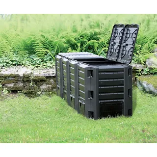 prosperplast since 1993 Prosperplast Doppelkomposter 800L, Compogreen schwarz