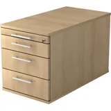 Hammerbacher Rollcontainer eiche 4 Auszüge