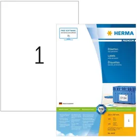 Herma Adressetiketten 4428 Weiß 210 x 297 mm 100 Blatt