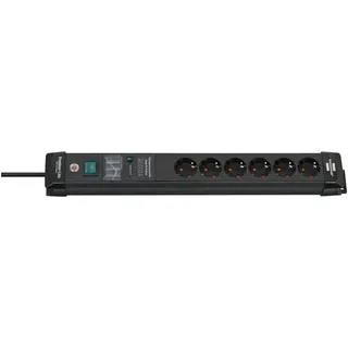 6-fach 3 m schwarz