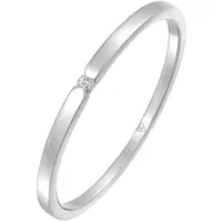 Elli DIAMONDS Verlobungsring Diamant (0.015 ct.) 585 Weißgold 56 Damen