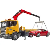 Bruder Scania Super 560R Abschlepp-LKW mit Light & Sound Modul und Bruder Roadster
