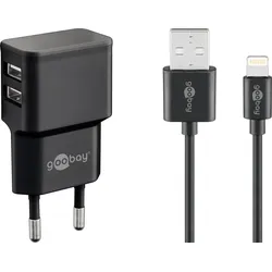 goobay Ladekabel mit Adapter 12 Watt