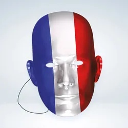 Frankreich Pappmaske