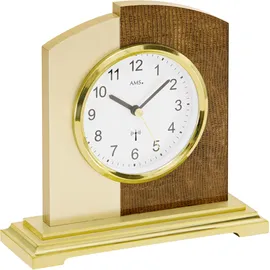 AMS Funktischuhr AMS "F5145", gold (goldfarben), Tischuhren, Made in Germany