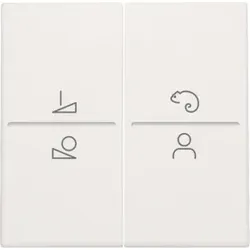 Niko Züblin 101-90002 Abdeckung für drahtlosen Schalter oder Taster mit 4 Bedientasten und LED Kontrollleuchte, white 10190002