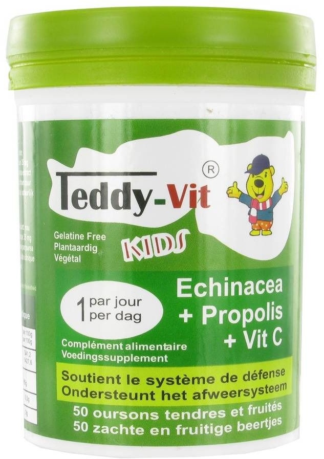 Teddy-Vit Echinacea+Propolis+Vit C Ours 50 pc(s) bonbon(s)