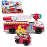Spin Master PAW Patrol Fire Rescue - Marshalls Deluxe Feuerwehr-Truck mit Marshall Hundefigur