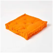 Homescapes Sitzkissen orange 50/50/10 cm – Bodenkissen unifarben
