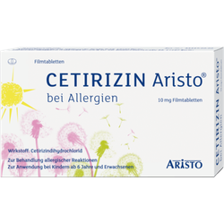 Cetirizin Aristo bei Allergien 10 mg Filmtabletten 50 St