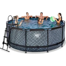 EXIT TOYS Stone Pool Set 360 x 122 cm inkl. Sandfilter