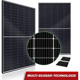 sunniva Balkonkraftwerk Black Frame 900/800W Solaranlage mit 800W TSUN Micro Wechselrichter 2 x 450 W