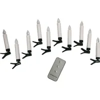 PBS AUSTRIA Christbaumkerzen LED 10 St. weiß