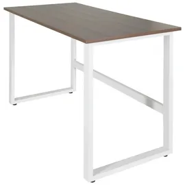 HJH Office Schreibtisch Workspace Light I Walnuss / Weiß