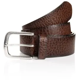Tom Tailor Herrengürtel Leder 4 cm braun 120