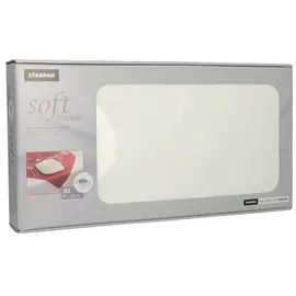 Papstar Vlies Mitteldecke 80 x 80 cm Creme