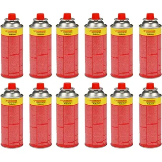Rothenberger Industrial Gaskartusche RoButan 220 g / 393 ml, Bajonett-Verschluss, MSF-1A, Ventilkartusche Gas Outdoor Camping Brenner Unkrautvernichter, 12 Stück,
