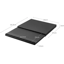 Yamazaki Küchenablage 45x4x37cm Ausziehtablett Metall Tower schwarz