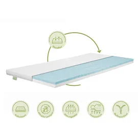 tb furniture Duo Matratzentopper H2/H3 90 x 200 cm weiß