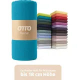 OTTO home Spannbettlaken Jersey 200 x 200 cm türkis