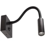 Deko-Light LED Wandleuchte Brahe I Eckig, 3,3 W, 3000 K, Schwarz