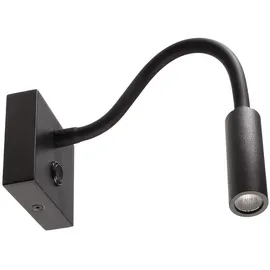 Deko-Light LED Wandleuchte Brahe I Eckig, 3,3 W, 3000 K, Schwarz