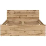 petits-meubles Bett June 160 x 200 cm Holz braun