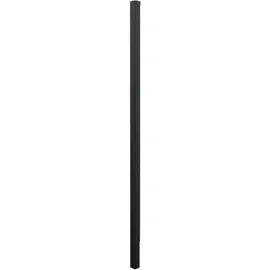 GAH Alberts Zaunpfosten 51 x 51 mm 170 cm Schwarz/Aluminium