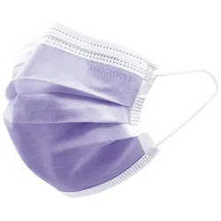 Unigloves OP- Mundschutz Profil Plus - Masken 500 Stk - violett - Mundschutz Typ II R