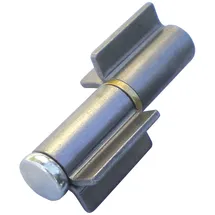 IBFM Anschweißband 2-teilig V-lappen, Stahl blank Stift 16 mm mit Messingring
