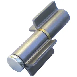 IBFM Anschweißband 2-teilig V-lappen, Stahl blank Stift 16 mm mit Messingring