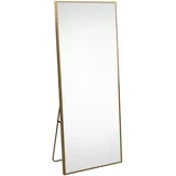 Fortuna Lai Standspiegel, Gold, Holz, 77x177x3 cm, Spiegel, Standspiegel