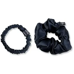 DOUX Set Scrunchies S und M aus Seide 2 St