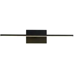 Licht-Erlebnisse Wandleuchte CLIFFREY Schwarz Metall Kunststoff IP44 10W LE120742