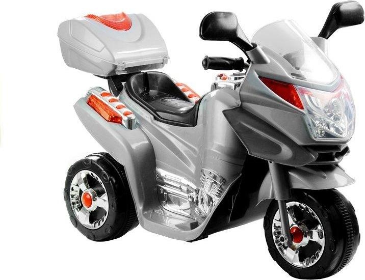 Lean Toys HC8051 Grau – Elektrisches Ride-On-Motorrad (6 V)