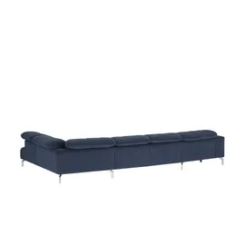 Lounge Collection Wohnlandschaft Mikrofaser blau