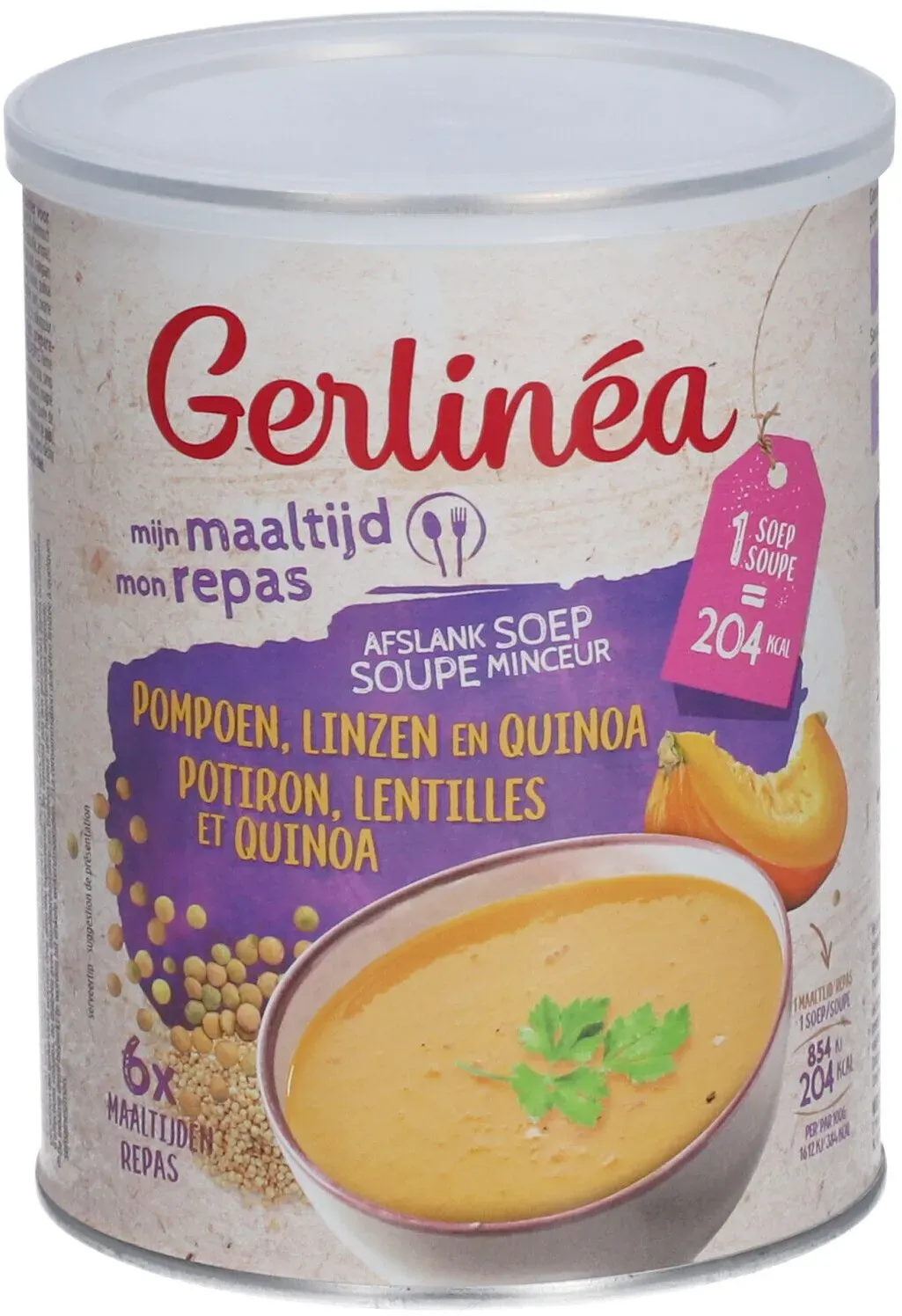 Gerlinéa Mon Repas Schlankheitssuppe Kürbis, Linsen Und Quinoa