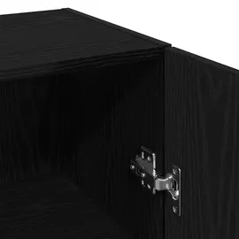 vidaXL Wandschrank Schwarze Eiche 34,5 x 34 x 90 cm Holzwerkstoff
